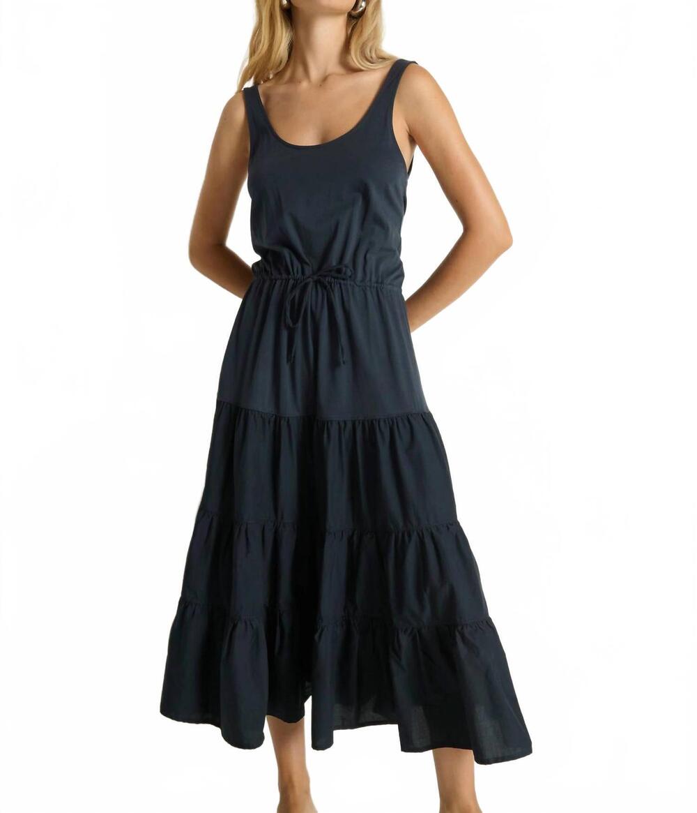 NEW NATION LTD denise midi dress in night sky